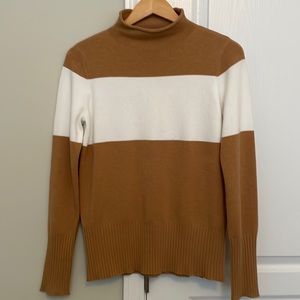 French Connection color block sweater. Size Small. Mock turtleneck.